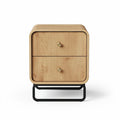 Mobile contenitore in legno con due cassetti per camera da letto – 40 x 40 x 50 cm
