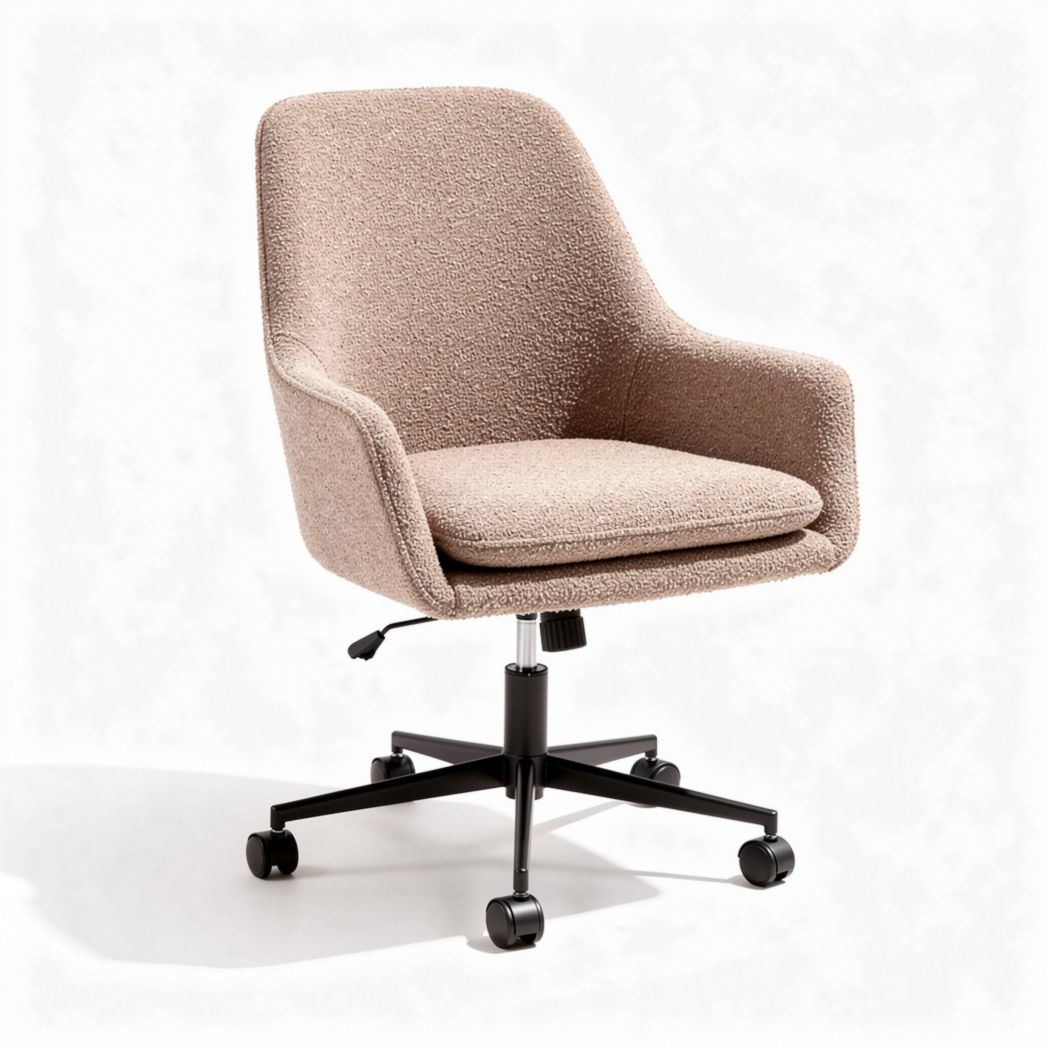 Sedia da ufficio girevole in tessuto per ambiente di lavoro – 60 x 60 x 85 cm